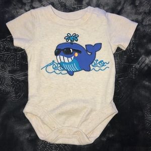 Garanimals-NB Whale Short Sleeve Onssie